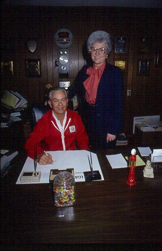 Historical Fronk Oil office photograph