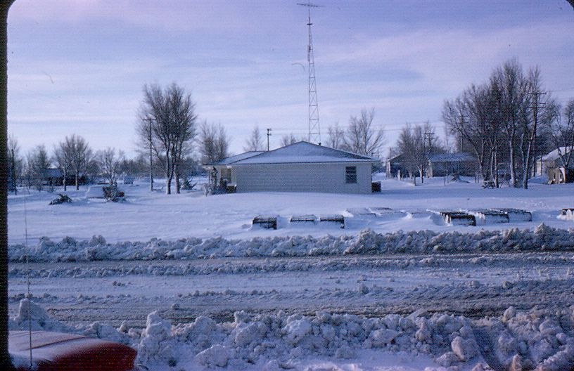 Fronk Oil facility in a snowy landscape